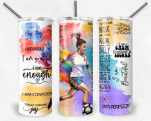 Load image into Gallery viewer, Female Soccer Player Affirmations Inspiration