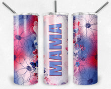Load image into Gallery viewer, MAMA Pink and Purple Doodle Flowers
