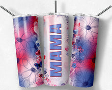 Load image into Gallery viewer, MAMA Pink and Purple Doodle Flowers