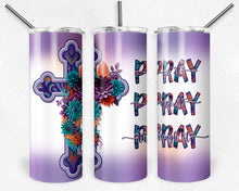 Load image into Gallery viewer, Pray On It - Cross with Flowers