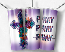 Load image into Gallery viewer, Pray On It - Cross with Flowers