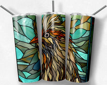 Load image into Gallery viewer, Brown Silkie Chicken Stained Glass