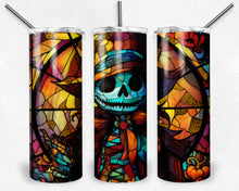 Load image into Gallery viewer, Halloween Scarecrow Stained Glass Design