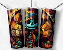 Load image into Gallery viewer, Halloween Scarecrow Stained Glass Design