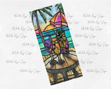 Load image into Gallery viewer, Summer Cocktails 18" Oval wind spinner watercolor design