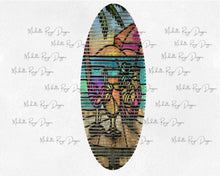 Load image into Gallery viewer, Summer Cocktails 18" Oval wind spinner watercolor design