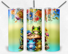 Load image into Gallery viewer, Frogs and Flowers Watercolor