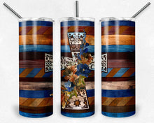 Load image into Gallery viewer, Wooden cross in fall colors