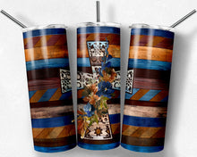 Load image into Gallery viewer, Wooden cross in fall colors