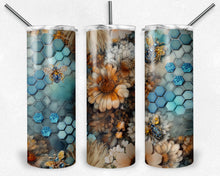 Load image into Gallery viewer, blue Bee seamless jewels boho