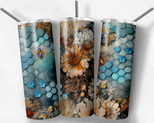 Load image into Gallery viewer, blue Bee seamless jewels boho