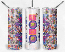 Load image into Gallery viewer, MAMA Flowers in Hot Pink and Blues