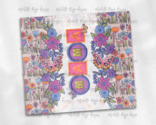 Load image into Gallery viewer, MAMA Flowers in Hot Pink and Blues