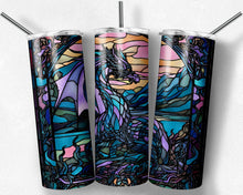 Load image into Gallery viewer, Purple Dragon Stained Glass