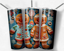 Load image into Gallery viewer, Gingerbread Cookie Couple Embroidered Design