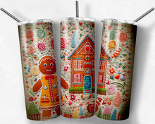 Load image into Gallery viewer, Gingerbread House Embroidered Design