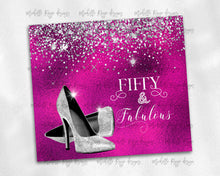 Load image into Gallery viewer, Hot Pink Fifty and Fabulous high heels