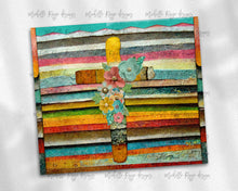 Load image into Gallery viewer, Cross made of industrial metals and flowers