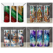 Load image into Gallery viewer, Christmas Drive Tumblers by Melissa & Michelle Raye Design 2023- Limited Time on Sale