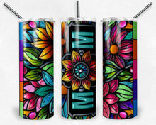 Load image into Gallery viewer, MOM Stained Glass Flowers