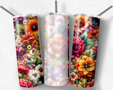 Load image into Gallery viewer, Watercolor 03 orange red purple bright flowers matches  the mom names 103b