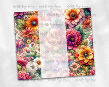 Load image into Gallery viewer, Watercolor 03 orange red purple bright flowers matches  the mom names 103b