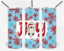 Load image into Gallery viewer, Christmas Penguin JOY Tumbler Design
