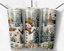 Load image into Gallery viewer, Snowman Embroidered Design