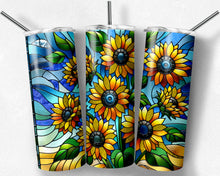 Load image into Gallery viewer, Stained Glass Sunflowers