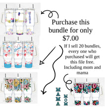 Load image into Gallery viewer, 40 oz Spring Flower bundle