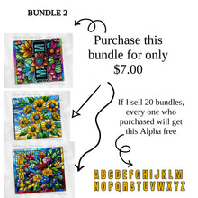 Load image into Gallery viewer, Stained Glass Bundle 3 Files included.