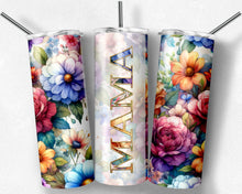 Load image into Gallery viewer, Watercolor white Bright flowers 102  matches  the mom names 102b