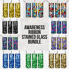 Load image into Gallery viewer, Awareness Ribbon Stained Glass Bundle - Limited Time