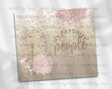 Load image into Gallery viewer, Boho  gold  pink Cheetah, leopard  My favorite People Call me   with Mom and Grandma names PNG Overlays