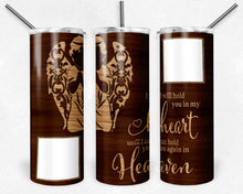 Load image into Gallery viewer, Boy Child Angel Wood Grain I Will Hold You in My Heart with PNG Picture Frames