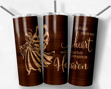 Load image into Gallery viewer, Girl Child Angel Wood Grain I Will Hold You in My Heart