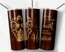 Load image into Gallery viewer, Boy Child Angel Wood Grain I Will Hold You in My Heart