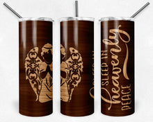 Load image into Gallery viewer, Boy Child Angel Wood Grain Sleep in Heavenly Peace