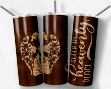 Load image into Gallery viewer, Boy Child Angel Wood Grain Sleep in Heavenly Peace