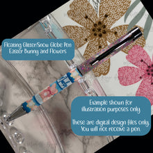 Load image into Gallery viewer, Easter Bunny and Flower Pen Wraps in Two Sizes