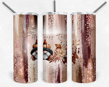 Load image into Gallery viewer, Fall Gnome on Rose Gold Paint Strokes