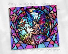 Load image into Gallery viewer, Fairy Brightly Colored with Butterfly Stained Glass