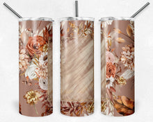 Load image into Gallery viewer, Fall Tan Boho Floral Rectangle Frame Blank