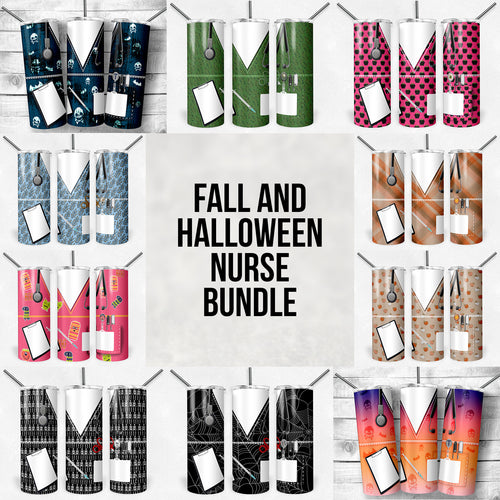 Fall and Halloween Nurse, Medical, Scrubs Bundle 2 - 13 Different Colors