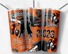 Load image into Gallery viewer, Orange Matte 2023 Graduation Burst