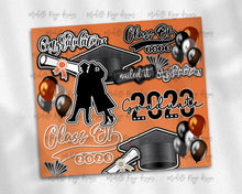Load image into Gallery viewer, Orange Matte 2023 Graduation Burst