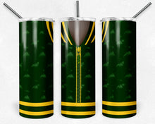 Load image into Gallery viewer, Girls Varsity Jacket Green and Yellow Gold African American