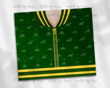 Load image into Gallery viewer, Girls Varsity Jacket Green and Yellow Gold