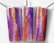 Load image into Gallery viewer, Halloween Purple and Orange Brush Strokes
