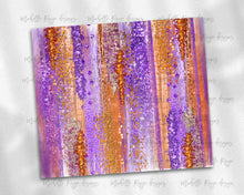 Load image into Gallery viewer, Halloween Purple and Orange Brush Strokes